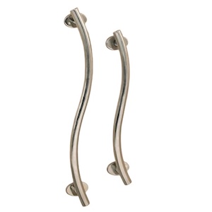 Polished Curved Stainless Steel Grab Rail 300
