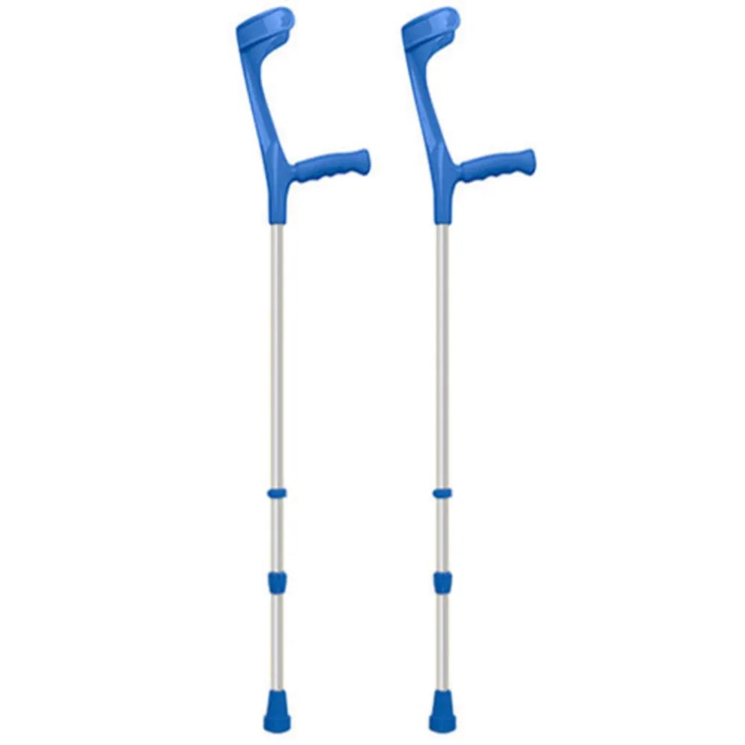 Adjustable Coloured Crutches Blue