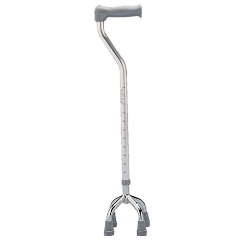 Essential Aids Adjustable Small Base Walking Stick 4 Leg