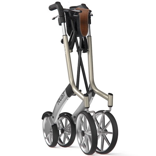 The Trust Care Let’s Go Out Rollator Folded up