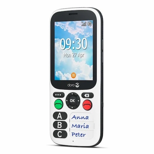 Doro 780X Simple Mobile Phone Angle