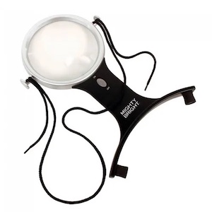 Hands-Free Magnifying Glass with Light 300