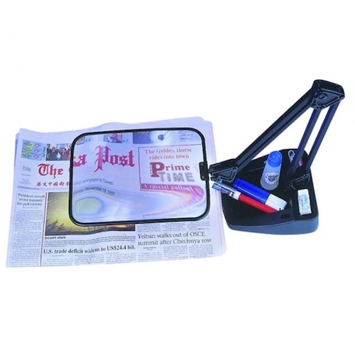 Hands-free 2x Magnifier on Stand