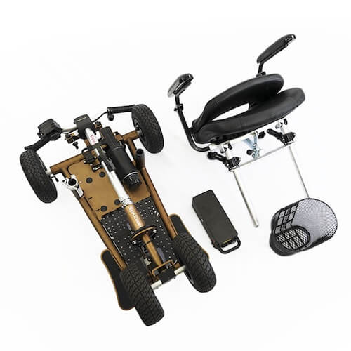 SupaScoota SupaLite 4 Sport Mobility Scooter Folded and dismantled